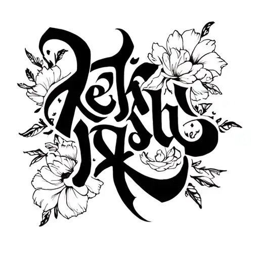 Using Rekha Raju This Word Create Single Word Design