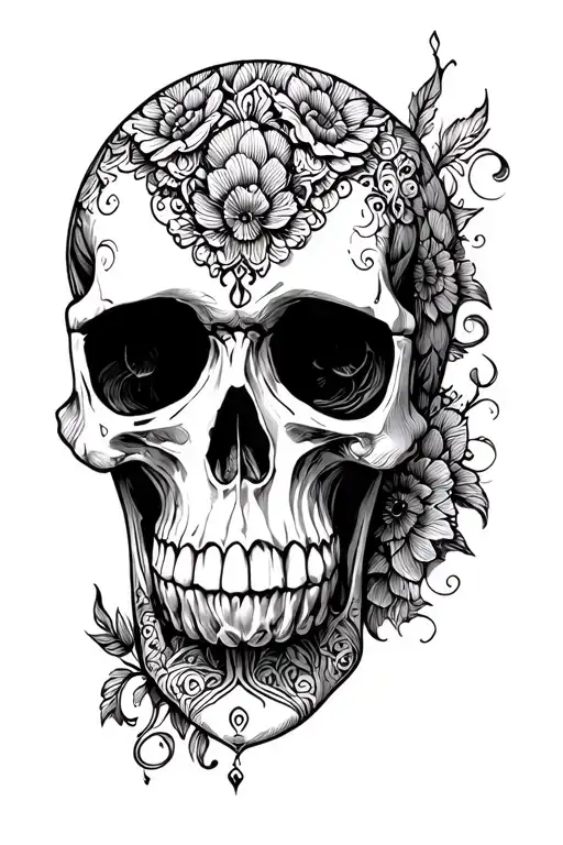 Gotchic Style Skull