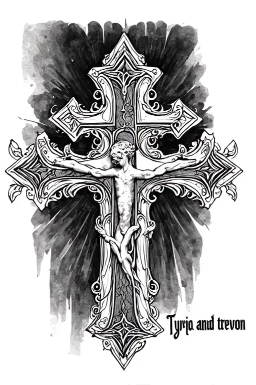 A Cross Having Two Names Tyriq And Trevon
