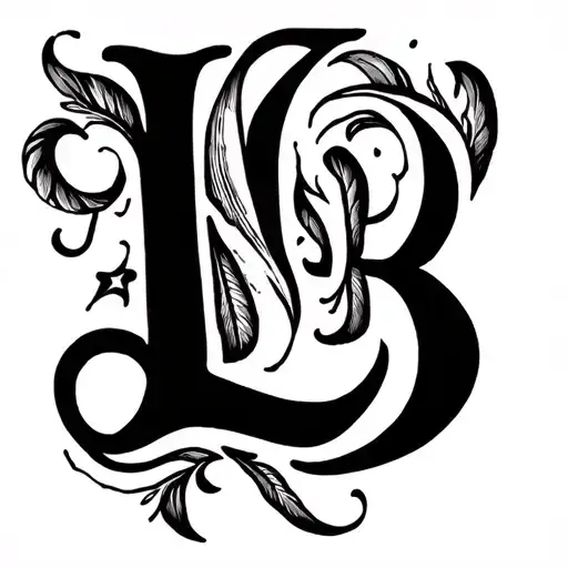 Letter L And B Love