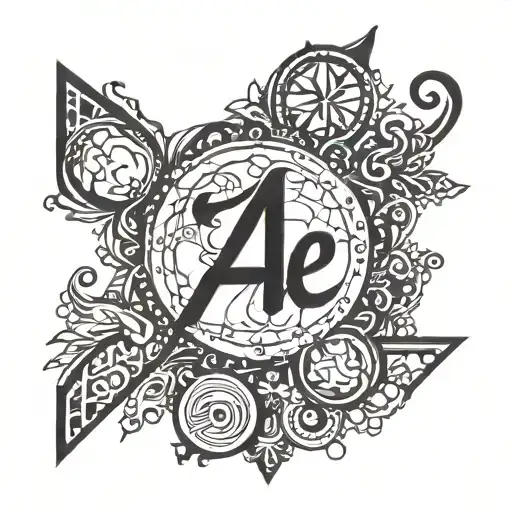 Minimalist Design In Black Of Letters Ale