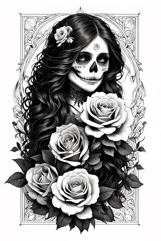 Katarina Head Of The Dead With Rose Wrapped