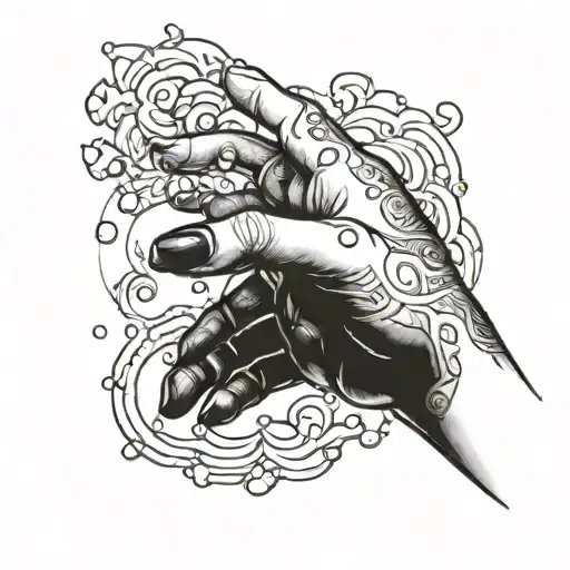 Female Hand Cupping Water