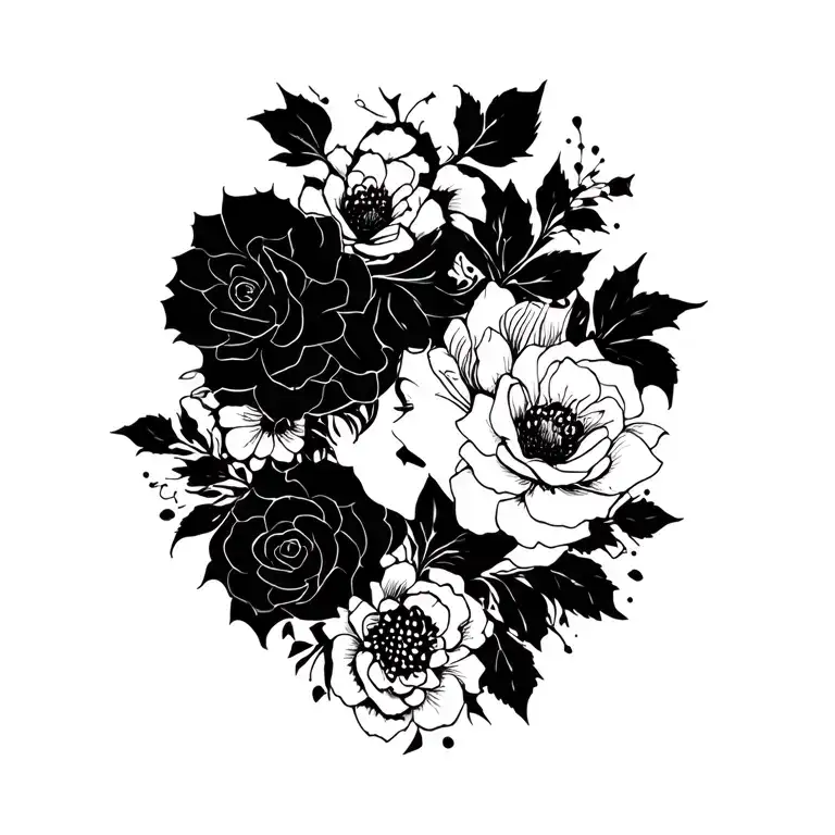 Silhouettes And Background