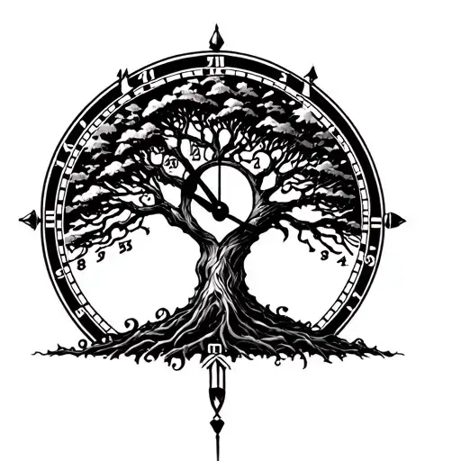 Clock And Tree