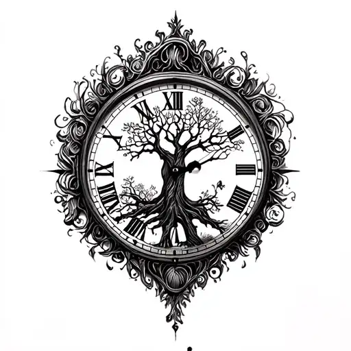 Clock And Tree