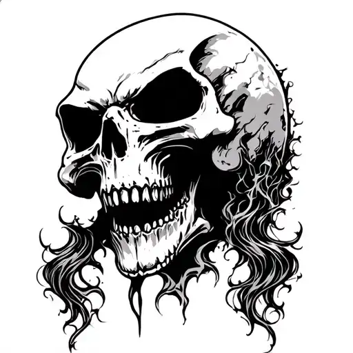 Grimp Reaper Head Cut Off From A Human