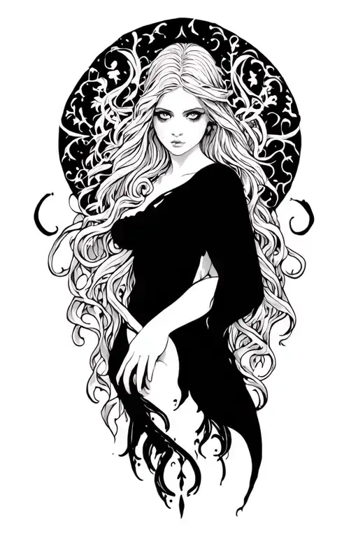 Lilith Tattoo Design