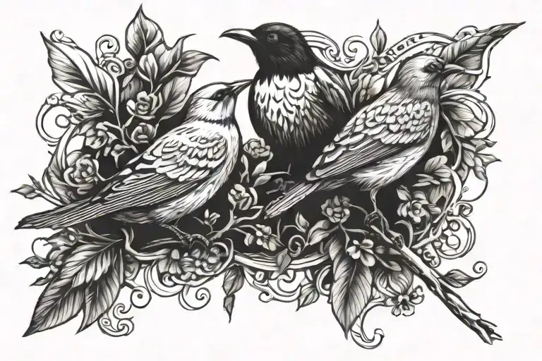 Vogel But The Letters Are Birds