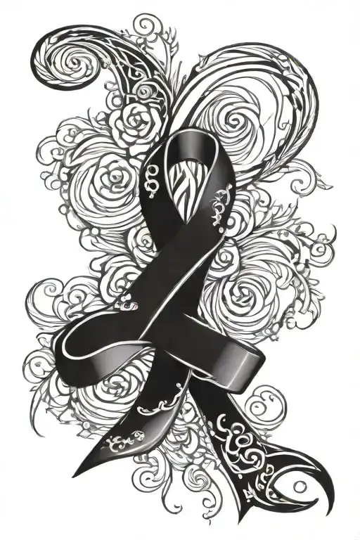 Cancer Ribbon Wrapped