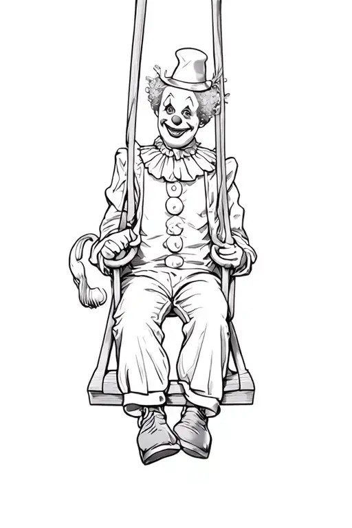 A Clown On A Swing