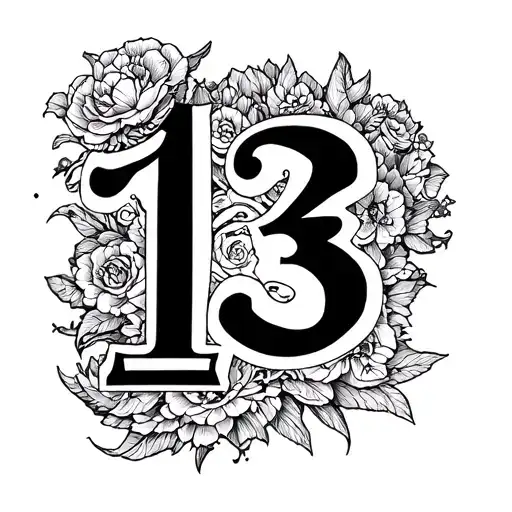 Number 13 And The Inscription Fortuna Est Abscondita