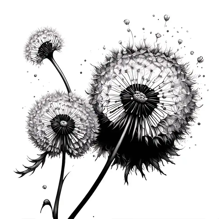 Dandelion Blowing