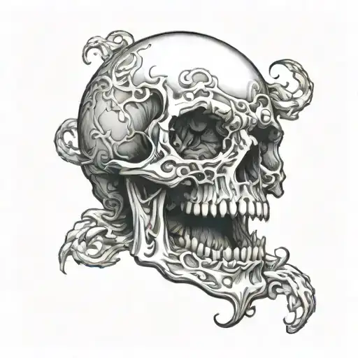 Skull Opening Its Mouth