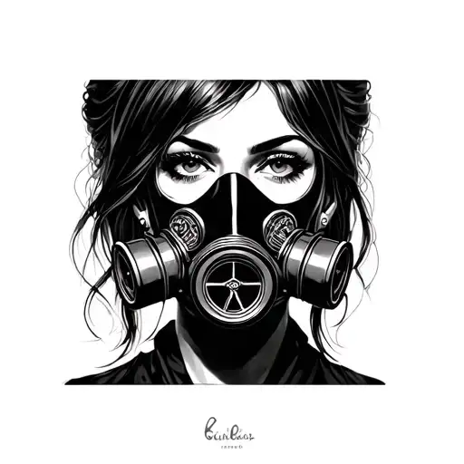 Gangster Frau My Gas Mask