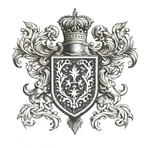 From Upper Back To Arms Royalty Heraldry