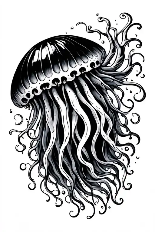 Dark Style Jelly Fish