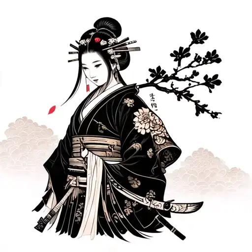Combine Elements Of Japanese Gaming With Traditional Warrior And Geisha Imagery