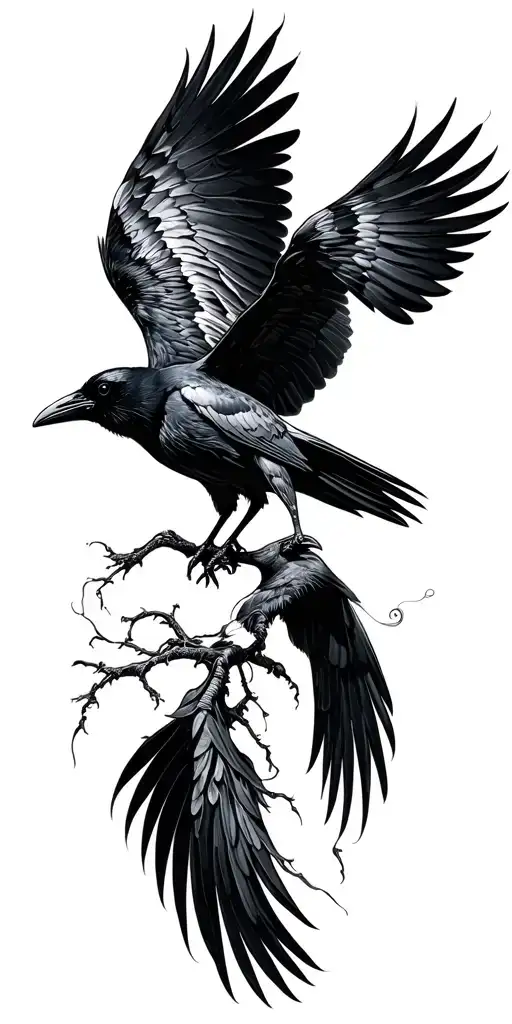 Crow Flying
