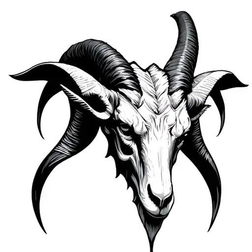 Cyber Sigilism Safety Clips Satanic Goat Head