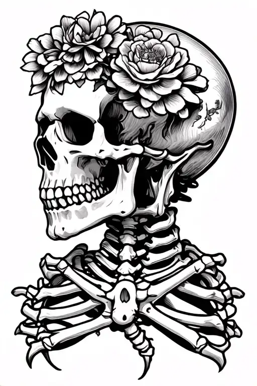 Skeleton Front Hey Man