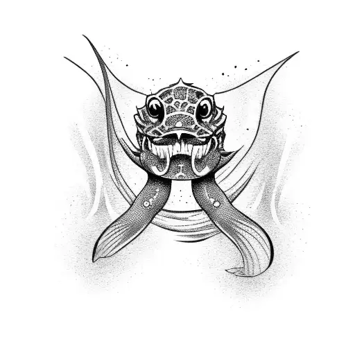 A Fishhead Wearing A Hawaiian Shirt And Skinny Legs