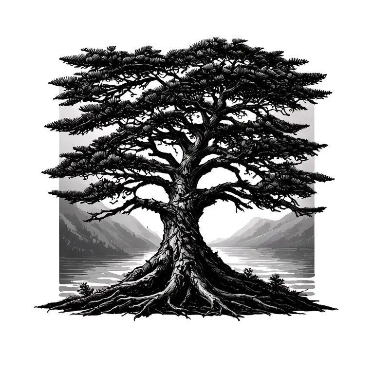 Pine Tree Intertwined