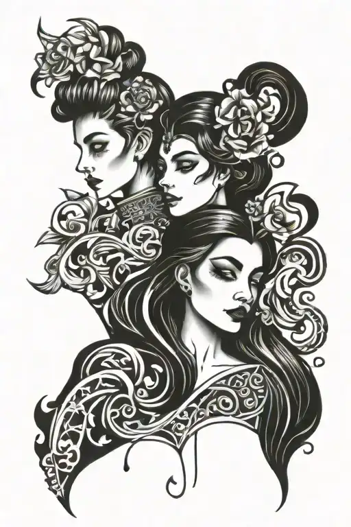 Gay Couple Abstrac Little Princess