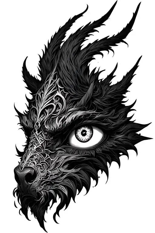 Dark Medieval Style Divine Carnicin Demon Lobo Eyes