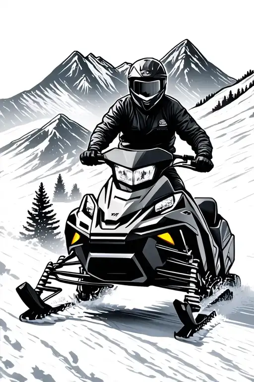 Snowmobile Colorado Mountains