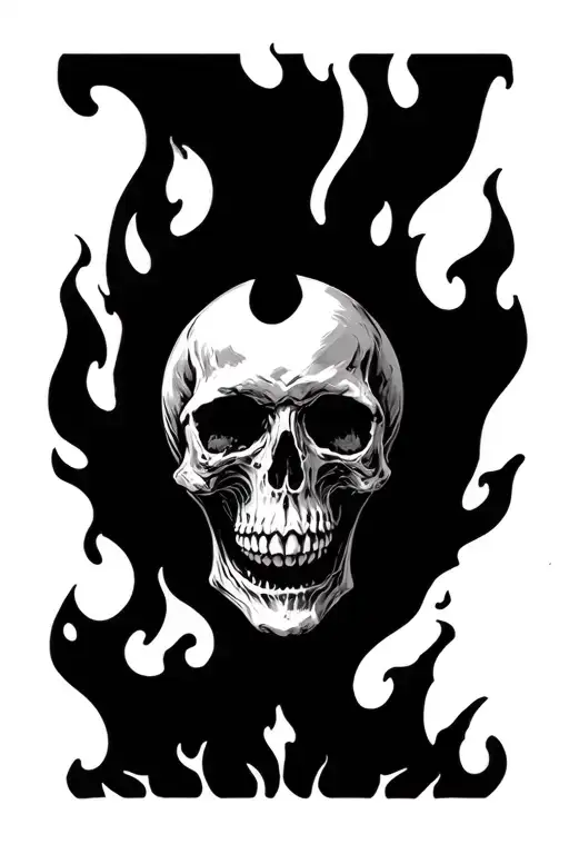 Skull Death And Fire