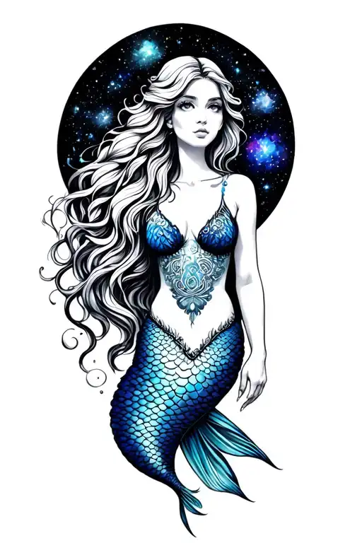 Galaxy And Mermaid