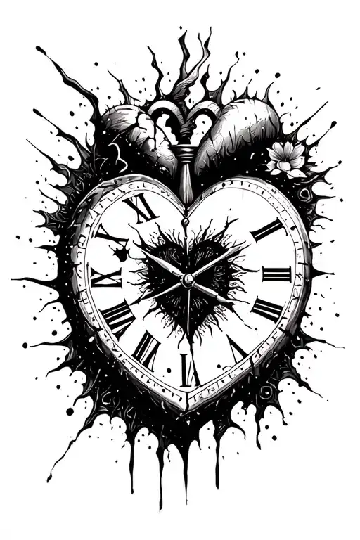 Broken Heart Clock