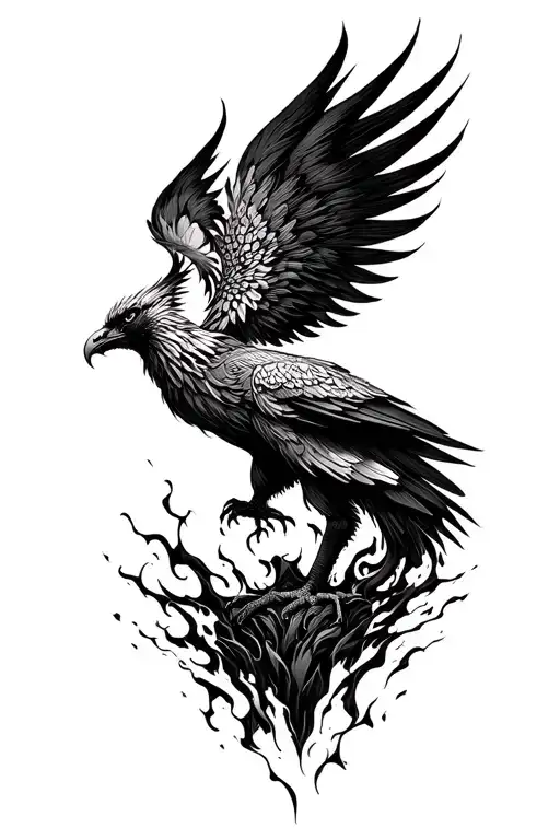 Phoenix Rising From The Ashes