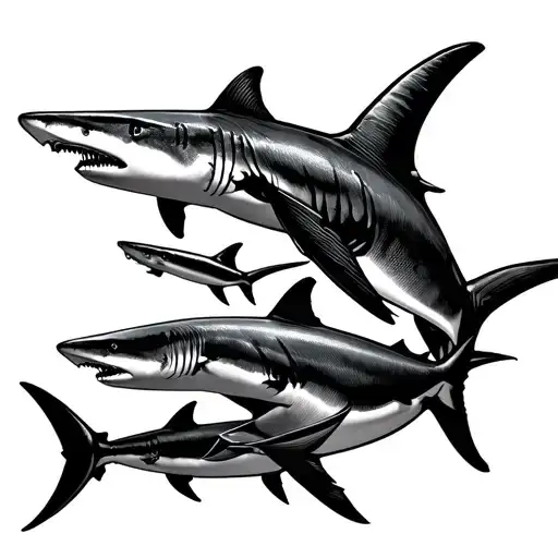 5 Sharks Swimming Down My Spine