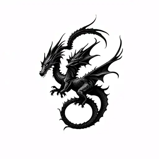 3 Simple Dragons Flying