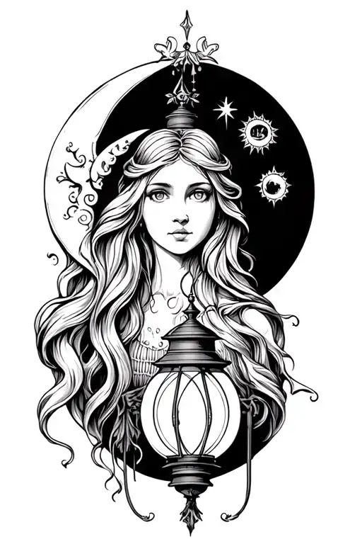 Samael Bible Rapunzel Sun And Moon Lantern