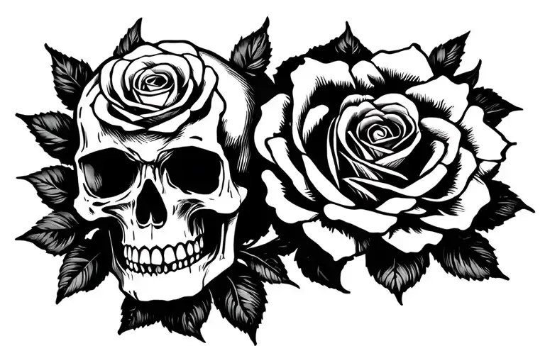 Skull And Roses