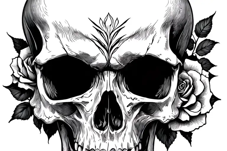 Skull And Roses