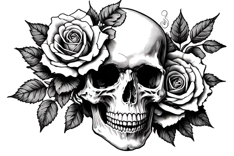 Skull And Roses