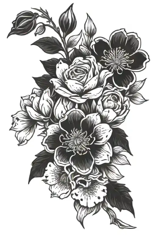 Birth Flower Bouquet