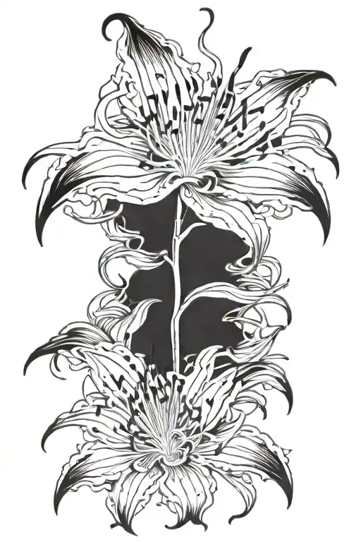 Blackout Spider Lily