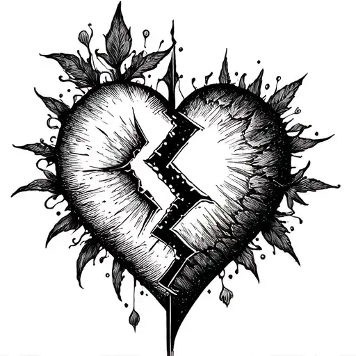 Broken Heart Stitched Together