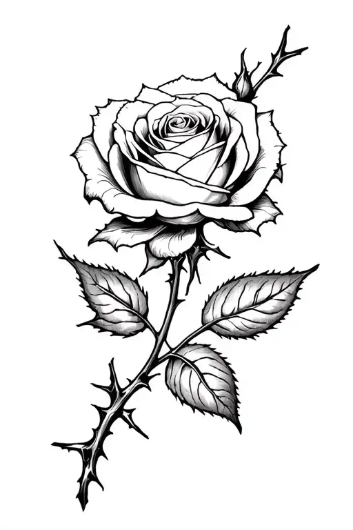 A Rose Trapped In Thorns