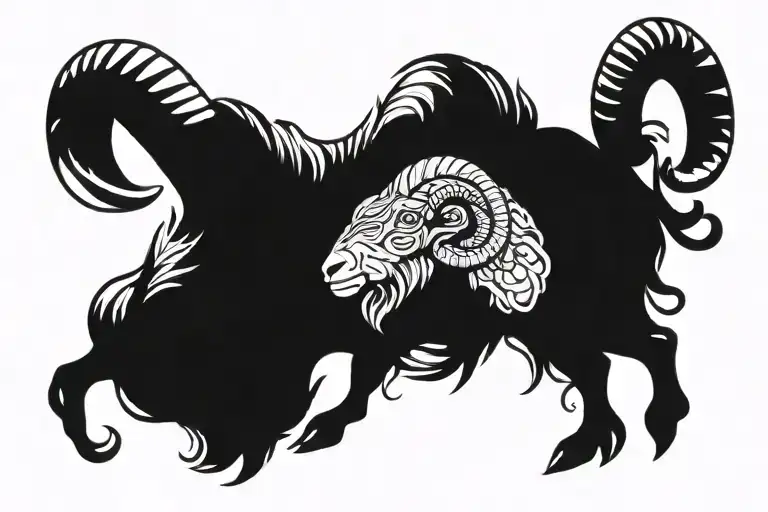 Aries Ram Surrounded