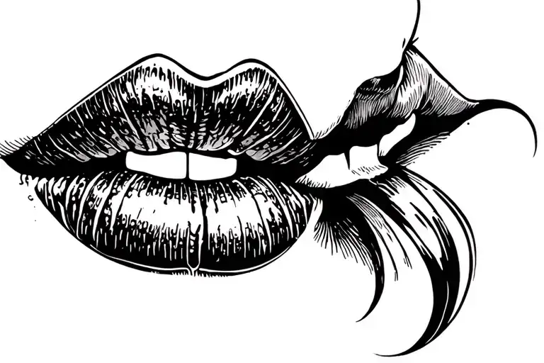 Name And Lips Kissing