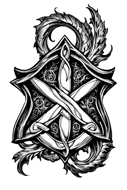Trinity Knot Shield Design