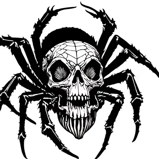 Spider Skull Bone