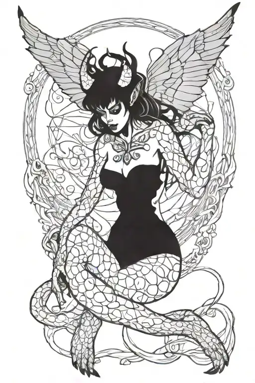 Female Demon Nude Woman