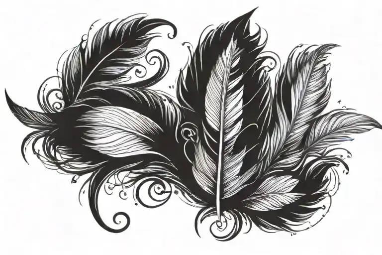 Bird Feather Transforming
